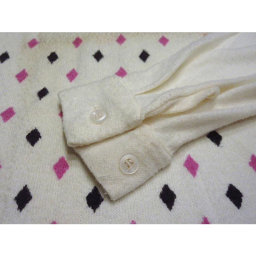 50s ニットシャツ ニットジャケット リブシャツ ロカビリー 50's Unknown ニットコンビ オープンカラーシャツ ロカビリー