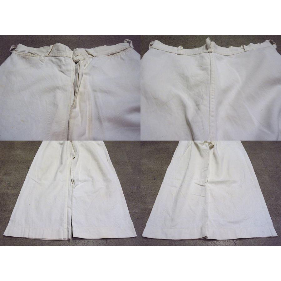 ビンテージ40's○U.S.NAVYボタンフライコットンセーラーパンツ白 ビンテージ40's○U.S.NAVYボタンフライコットンセーラーパンツ白
