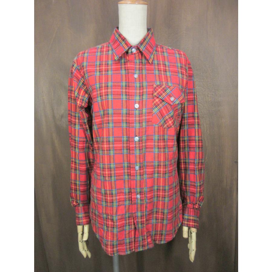 ビンテージ70's○DEADSTOCK MONTGOMERY WARDチェック長袖シャツsize 18