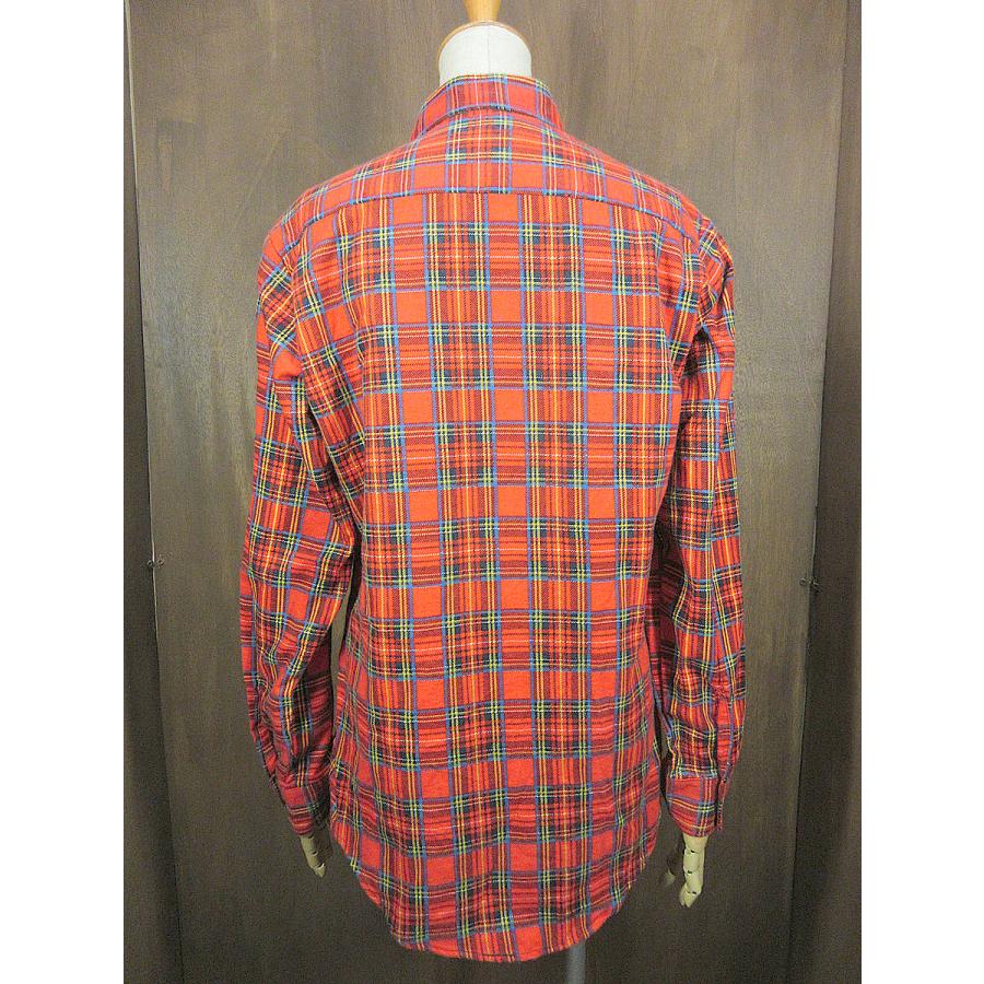 ビンテージ70's○DEADSTOCK MONTGOMERY WARDチェック長袖シャツsize 18