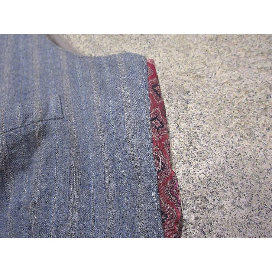 ビンテージ~60's○ストライプウールスーツベスト○241002i1-m-vs