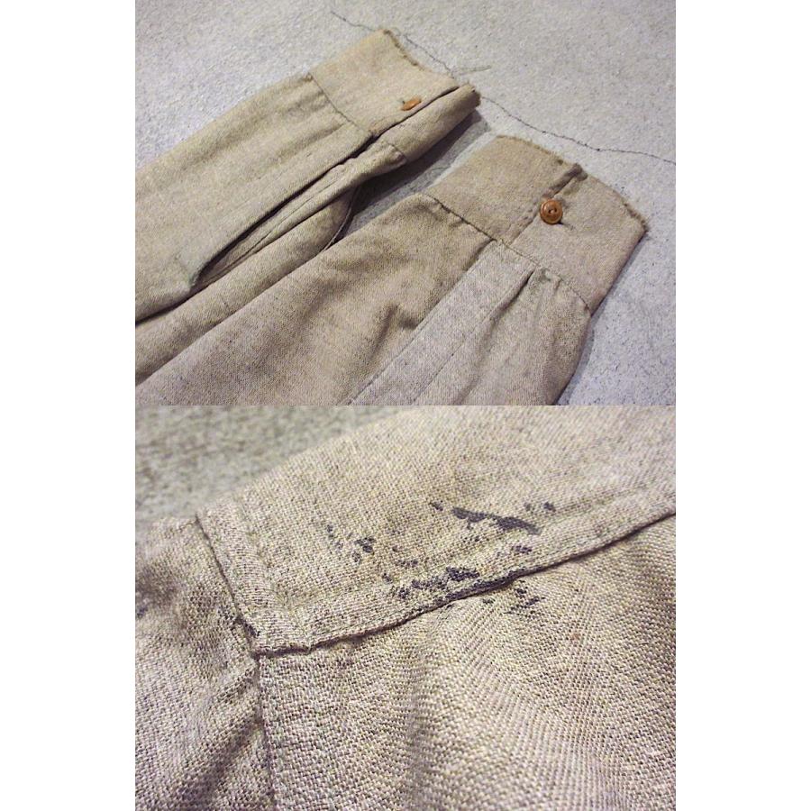 ビンテージ30's○SWEET-ORRマチ付きウールシャツ○241006m6-m