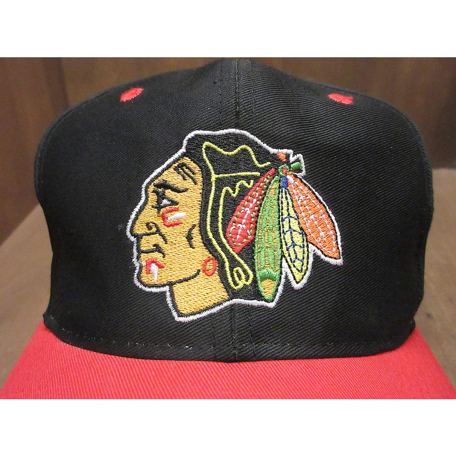 ビンテージ90's○DEADSTOCK NHLシカゴ・ブラックホークスツートン6