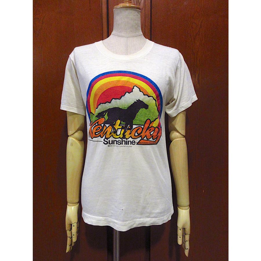 ビンテージ80's○KENTUCKY SUNSHINEプリントTシャツ○241014m4-m