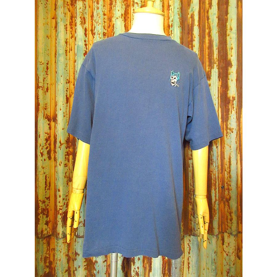 ビンテージ90's○RUSTY刺繍入りコットンTシャツ紺size L○241024k2-m