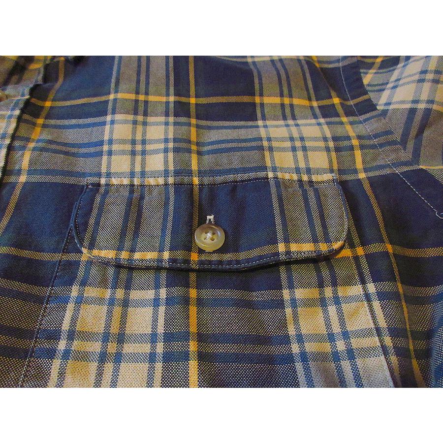 ビンテージ○Ralph Laurenエルボーパッチ付きチェックボタン ビンテージ○Ralph Laurenエルボーパッチ付きチェックボタン