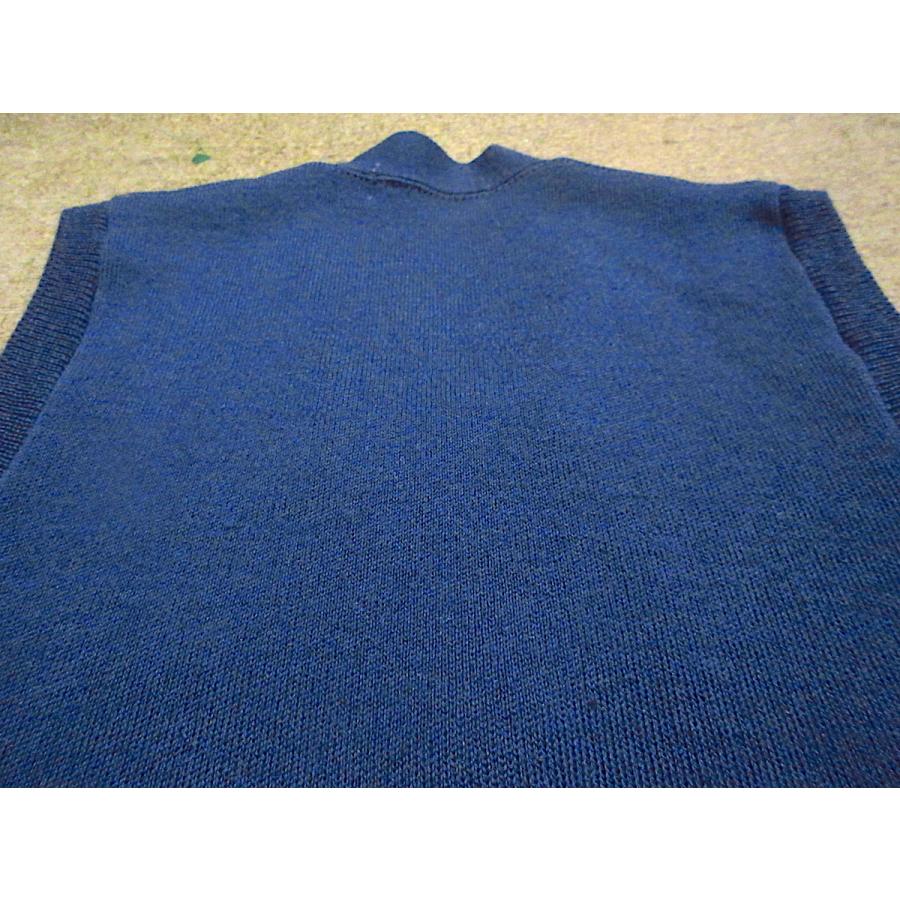 ビンテージ50's60's○Birkdaleウールニットベスト紺○241027m7-m