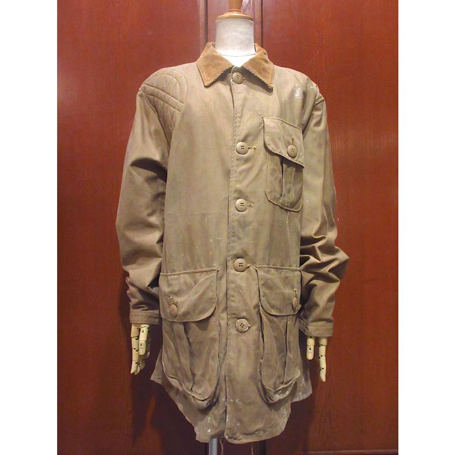 ビンテージ50's○SEARSコットンハンティングジャケット茶○241028z5-m