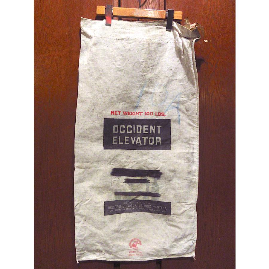 ビンテージ~60's○OCCIDENT ELEVATORフラワーサック○241029m6-bag-ot