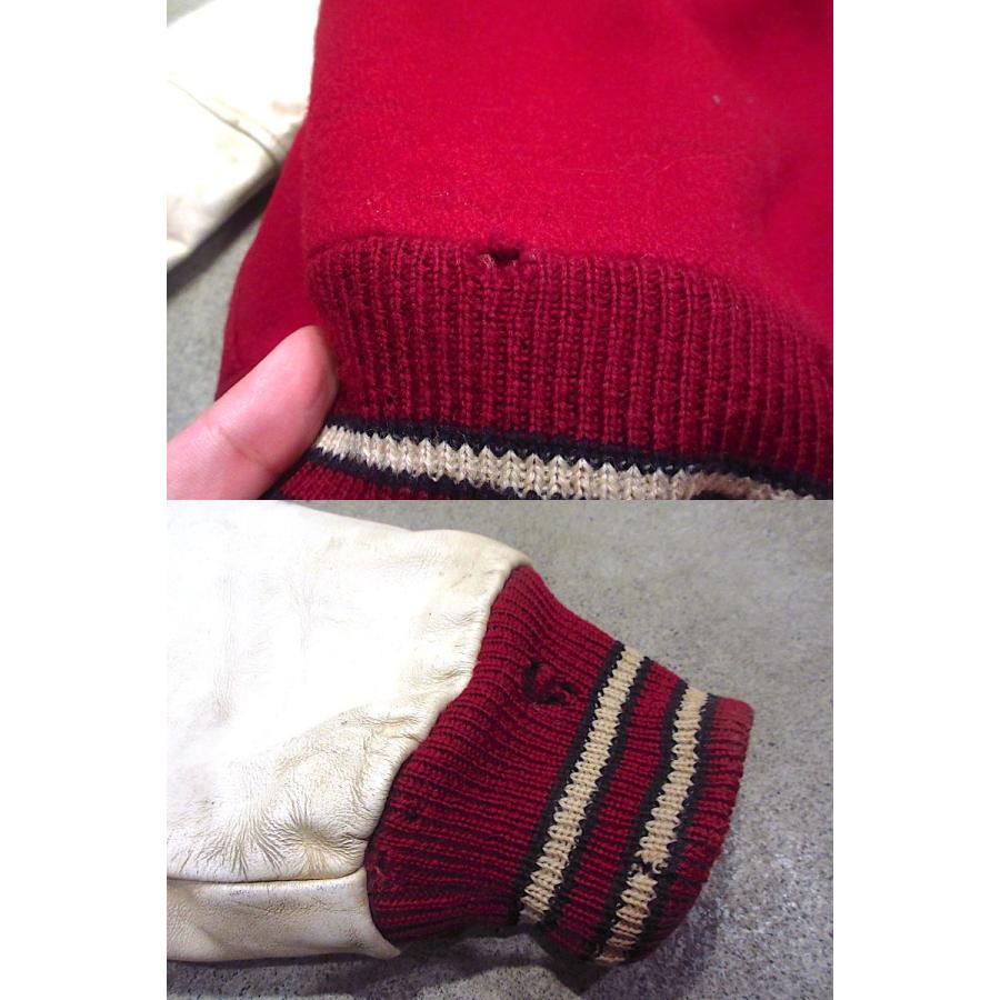 【専用】【80s】MEN'S レザー切り替え ウールスタジアムジャケット SAILORS/セーラーズ/80S/スタジャン/レザー切替/ジャケット