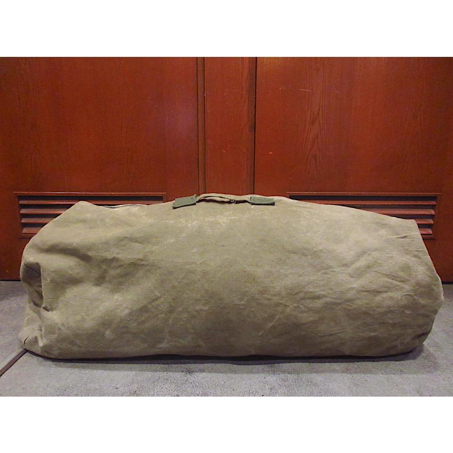 ビンテージ60's○ステンシル入りキャンバスボストンバッグ○241104z5