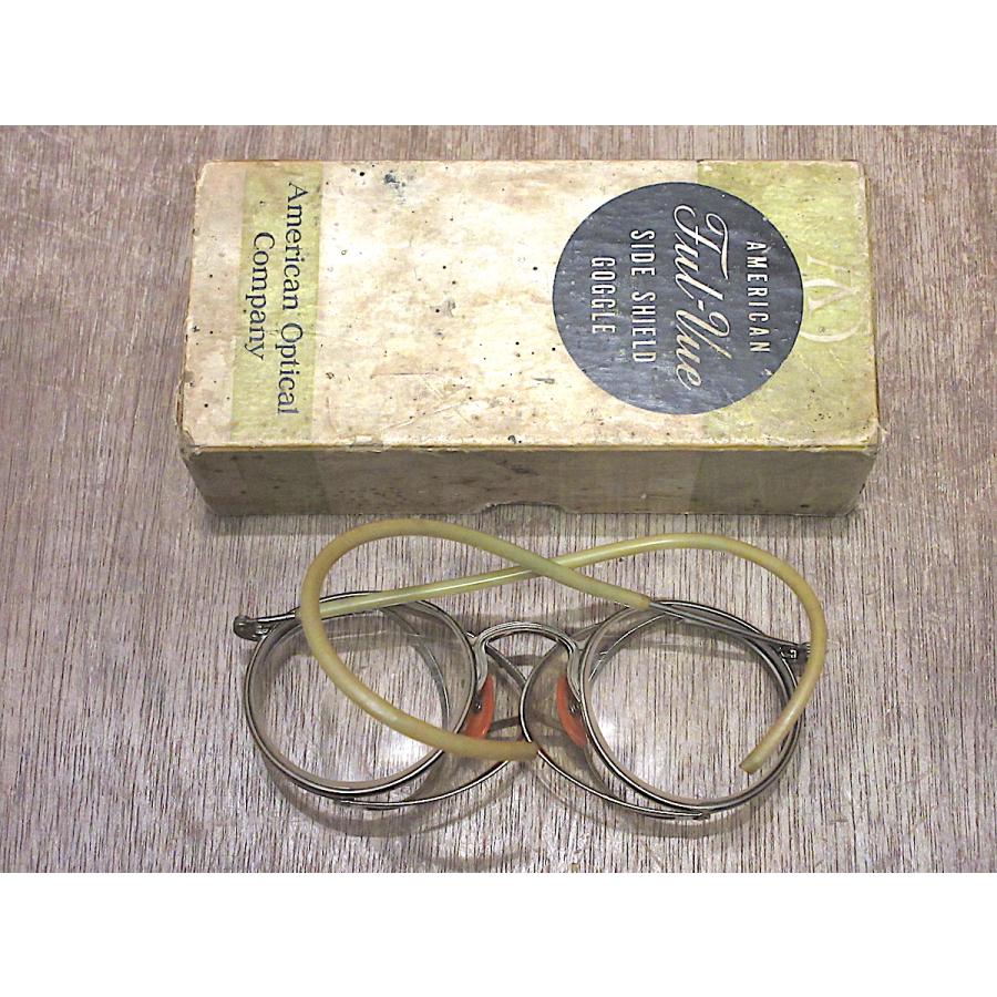 ビンテージ40's○箱付きAmerican Optical FUL-VUEサイドガード付き