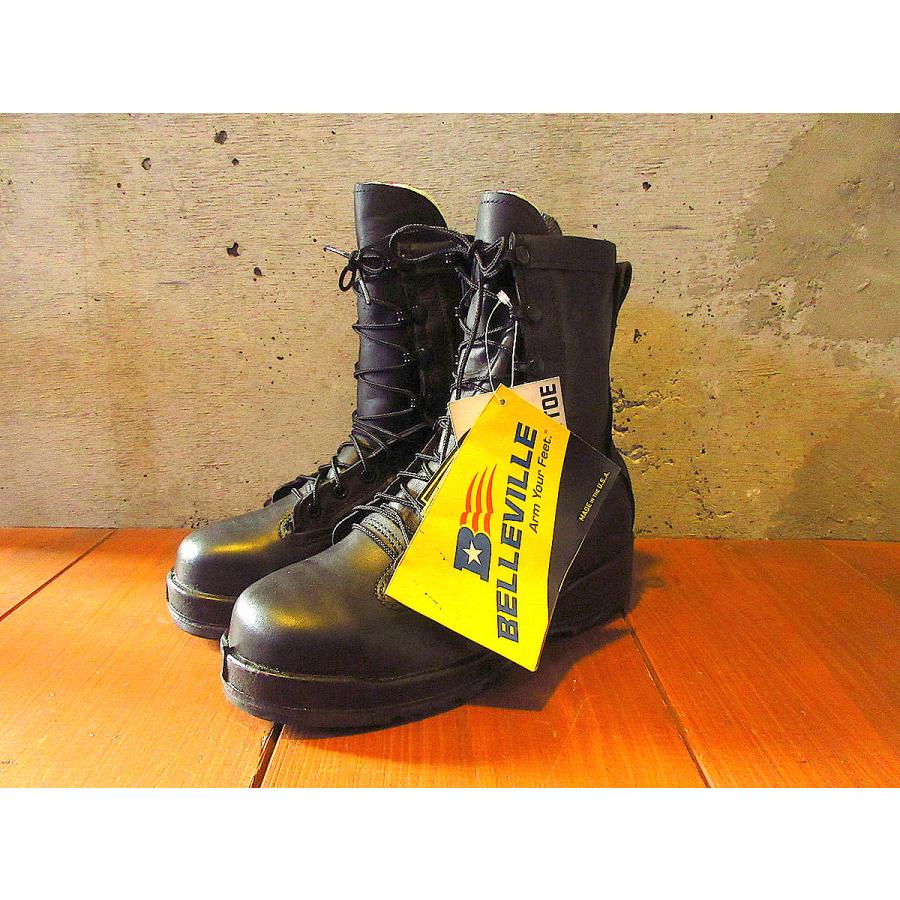 DEADSTOCK BELLEVILLE GORETEXスチールトゥコンバットブーツ黒 