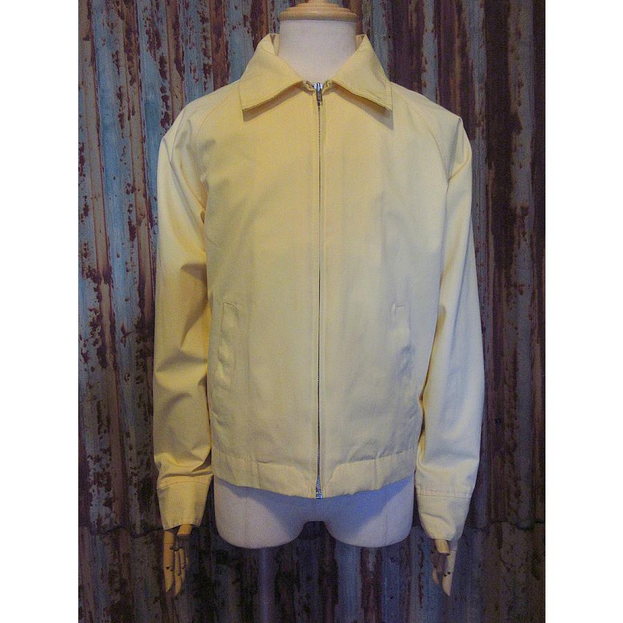 ビンテージ70's○Searsハリントンジャケット薄黄色size M