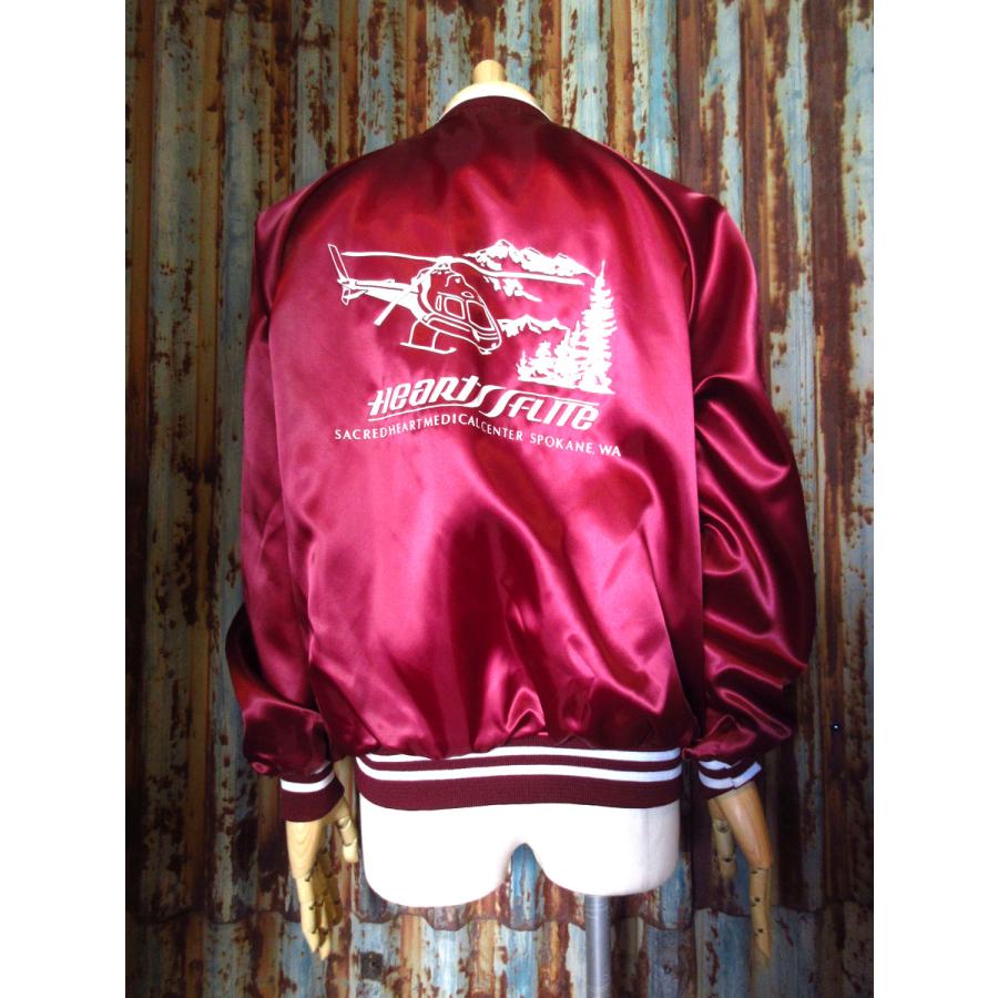 ビンテージ80's90's○DEADSTOCK AUBURN Heartfliteナイロンスタジアム