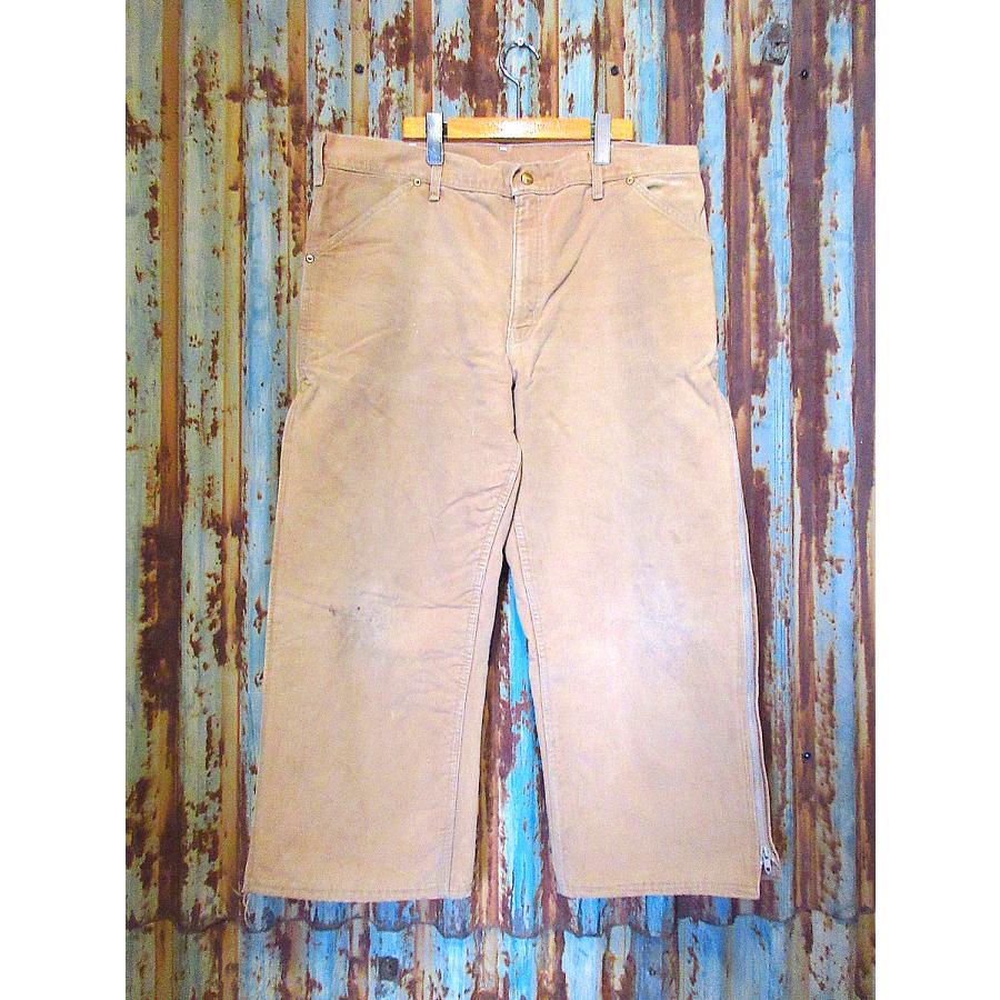 ヴィンテージ 80s Carhartt キルティングライナー ダックパンツ 80s USA製 carharttカーハート 100周年 キルティングライナー ダック地