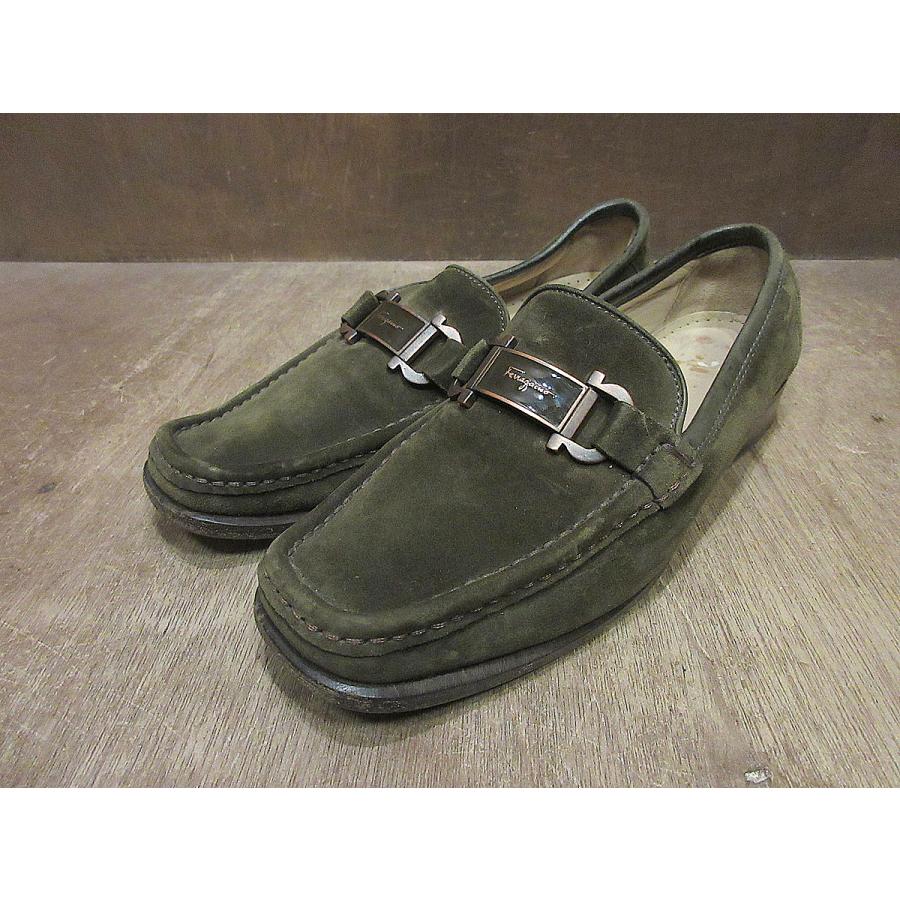 Salvatore Ferragamoスエードローファー茶size 6 B○250320j3-w-lf 