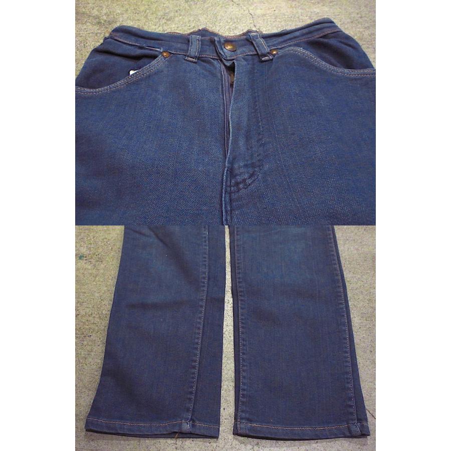 ビンテージ70's○Wranglerキッズバッドダイデニムパンツ実寸 ビンテージ70's○Wranglerキッズバッドダイデニムパンツ実寸