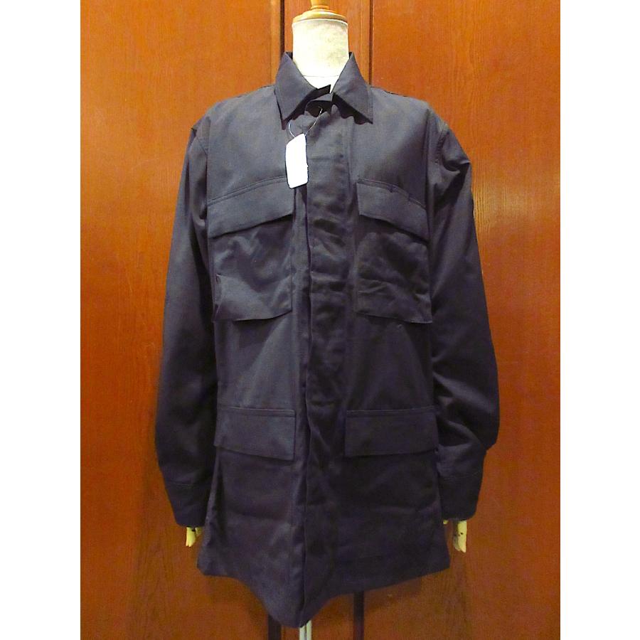 ビンテージ90's○DEADSTOCKミリタリーBDUジャケット黒size S-LONG