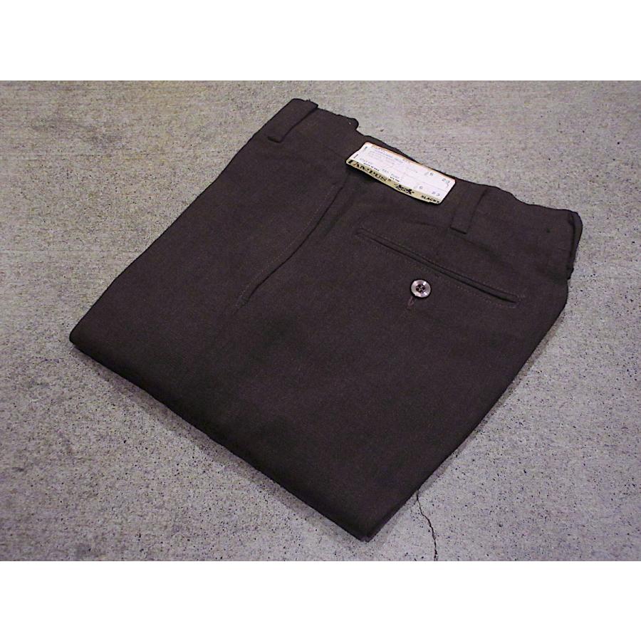 ビンテージ60's○DEADSTOCK CAMPUSキッズテーパードスラックス茶size 6