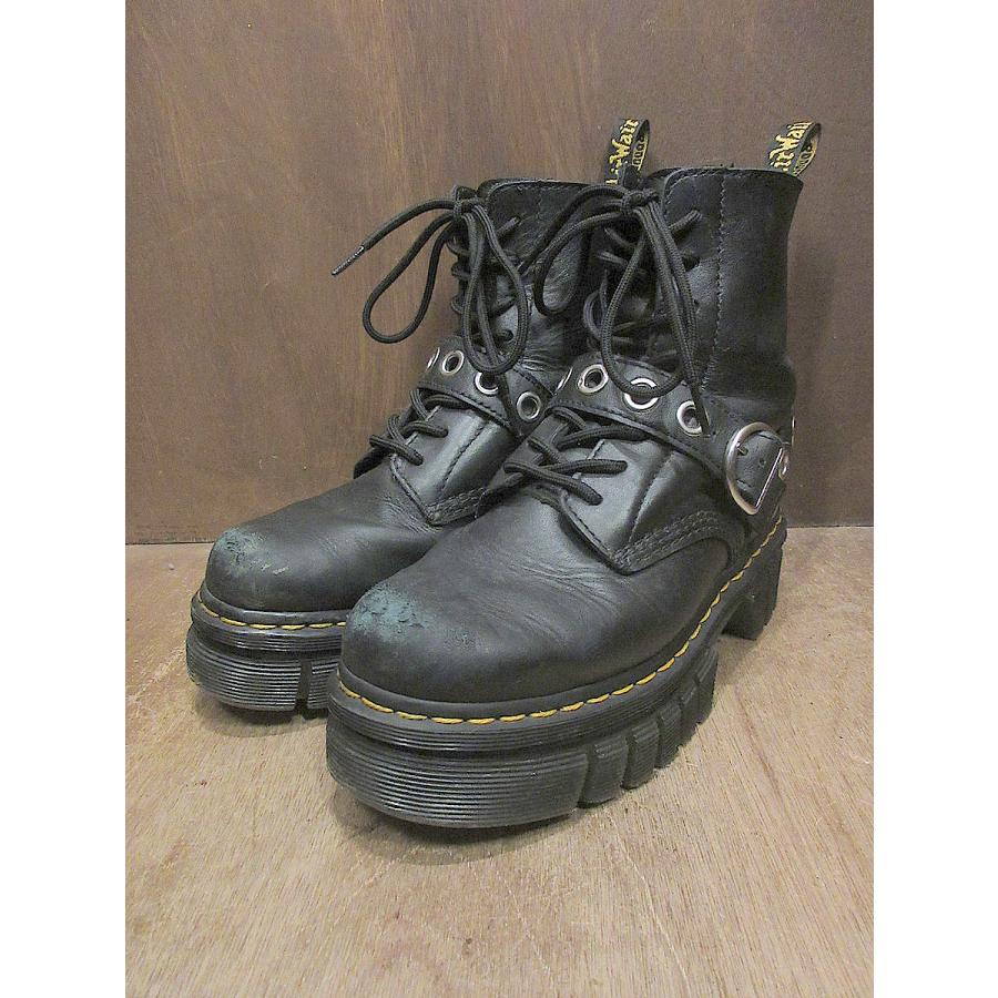 Dr.Martens○レディースベルト付き8ホールブーツ黒size US 8○250515j1