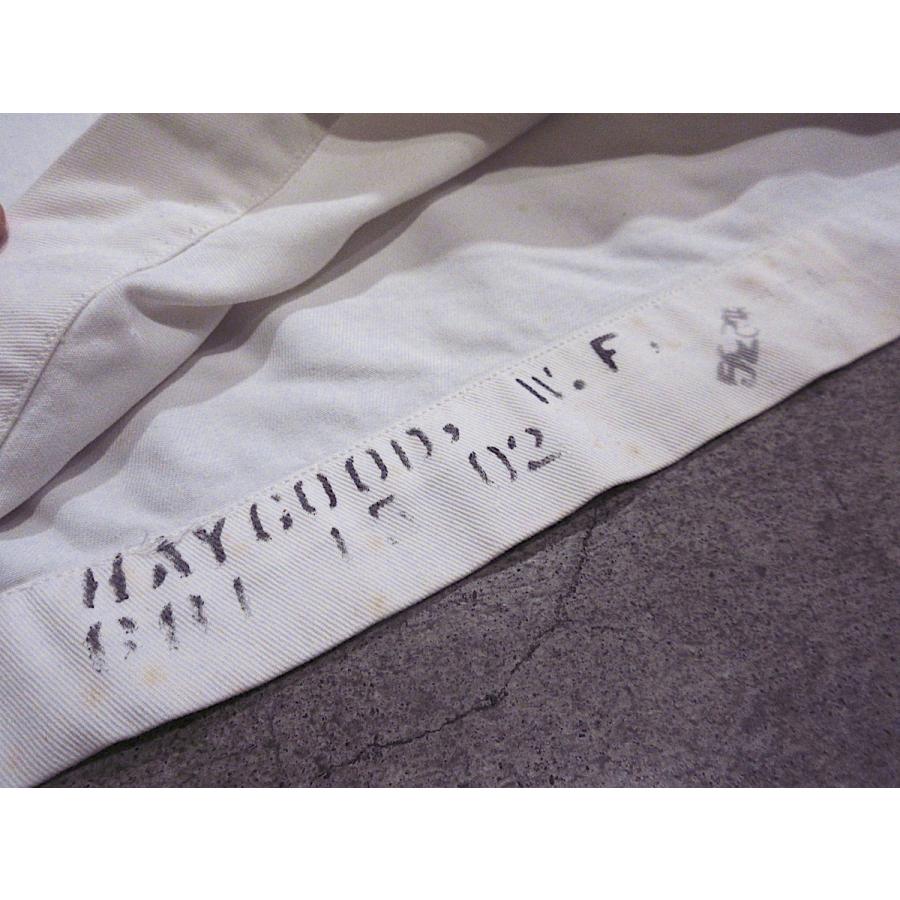 ビンテージ40's○U.S.NAVYコットンセーラーシャツ白○250524m7-m-lssh