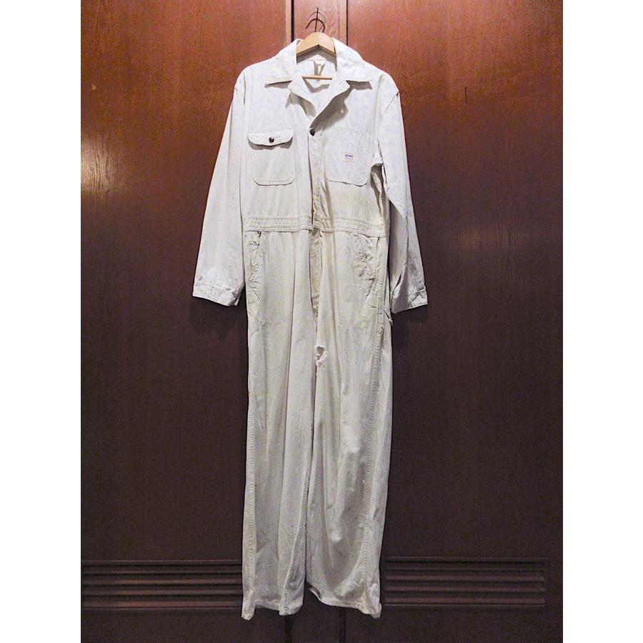 ビンテージ40's○PENNEY'S HBTオールインワン白○250603m3-m-allつなぎ