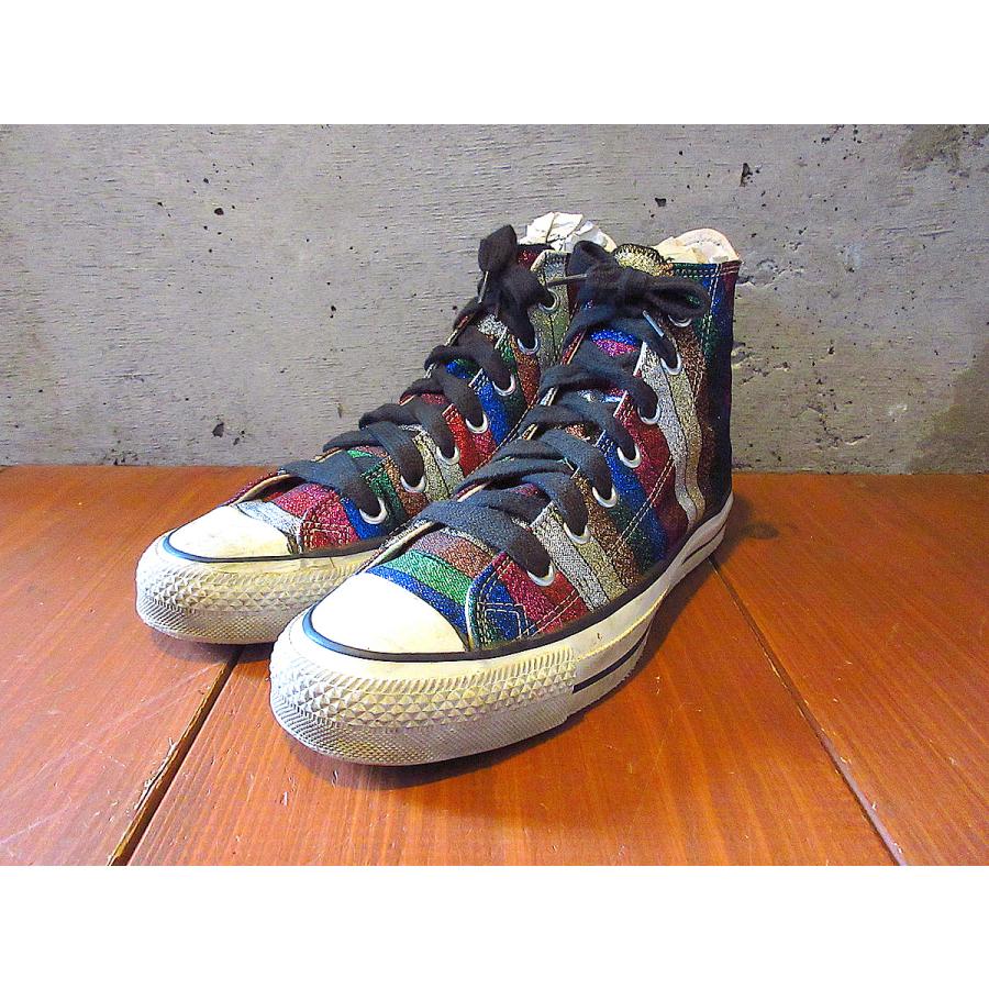 ビンテージ80's○MADE IN U.S.A. CONVERSE ALL STAR HIグリッターsize