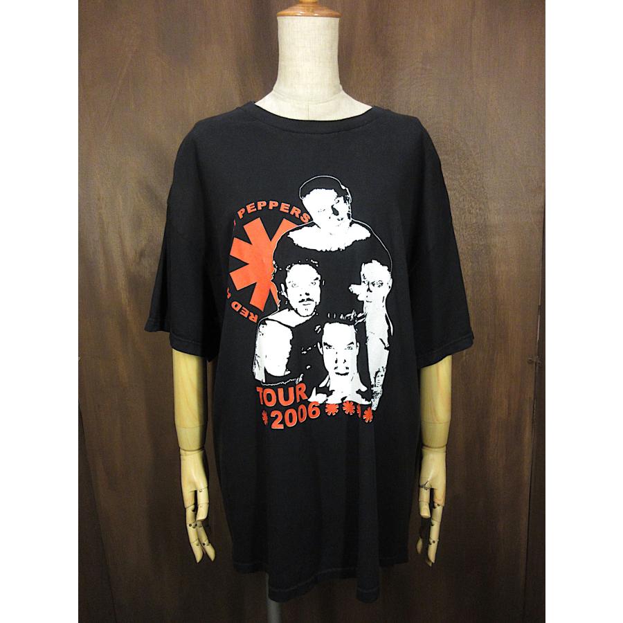 ビンテージ2000's○Red Hot Chili Peppers 2006年ツアーTシャツ黒size