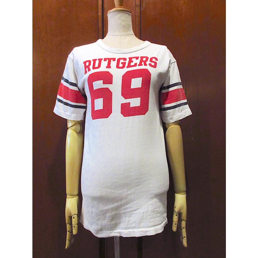 ビンテージ60's○ChampionランナーズタグRUTGERSフットボールTシャツ