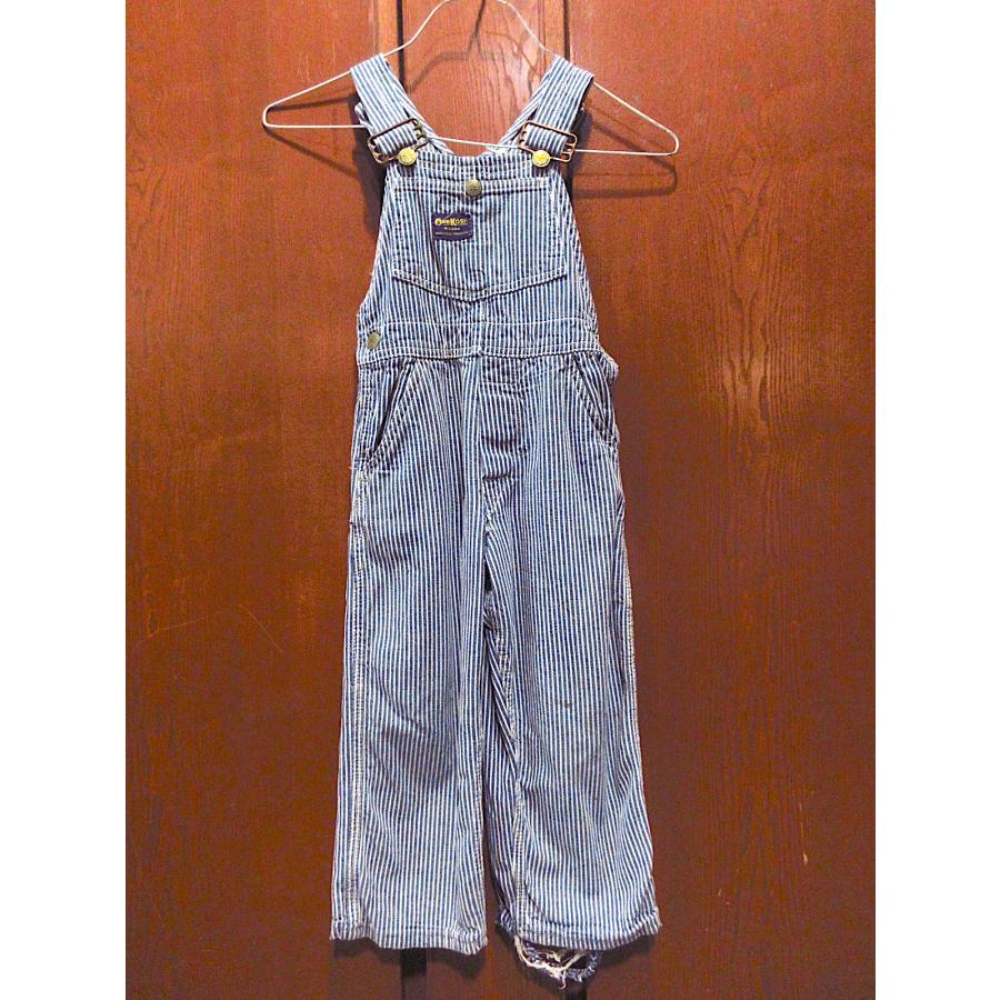 ビンテージ60's70's○OSHKOSHキッズヒッコリーストライプ