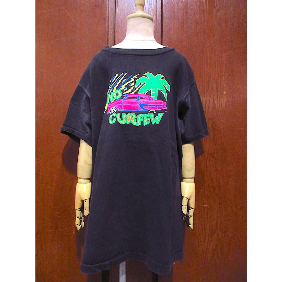 ビンテージ90's○NO CURFEWキッズ半袖プリントTシャツsize XL(18-20