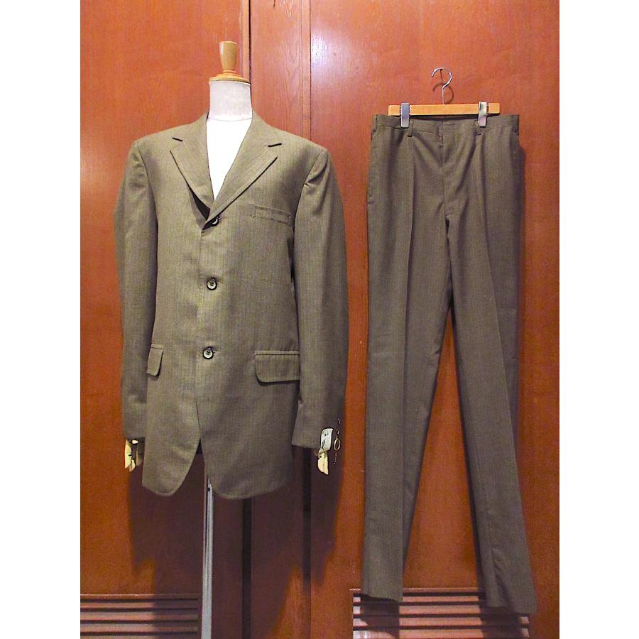 ビンテージ60s○DEADSTOCK Canterfieldストライプ3Bスーツツーピース