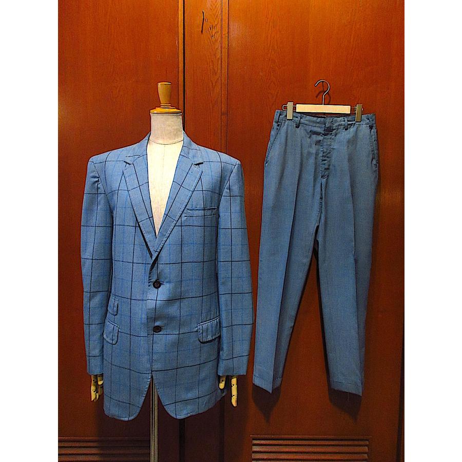 ビンテージ60's70's○Mr. Markチェック2Bスーツツーピース○250814n7-m