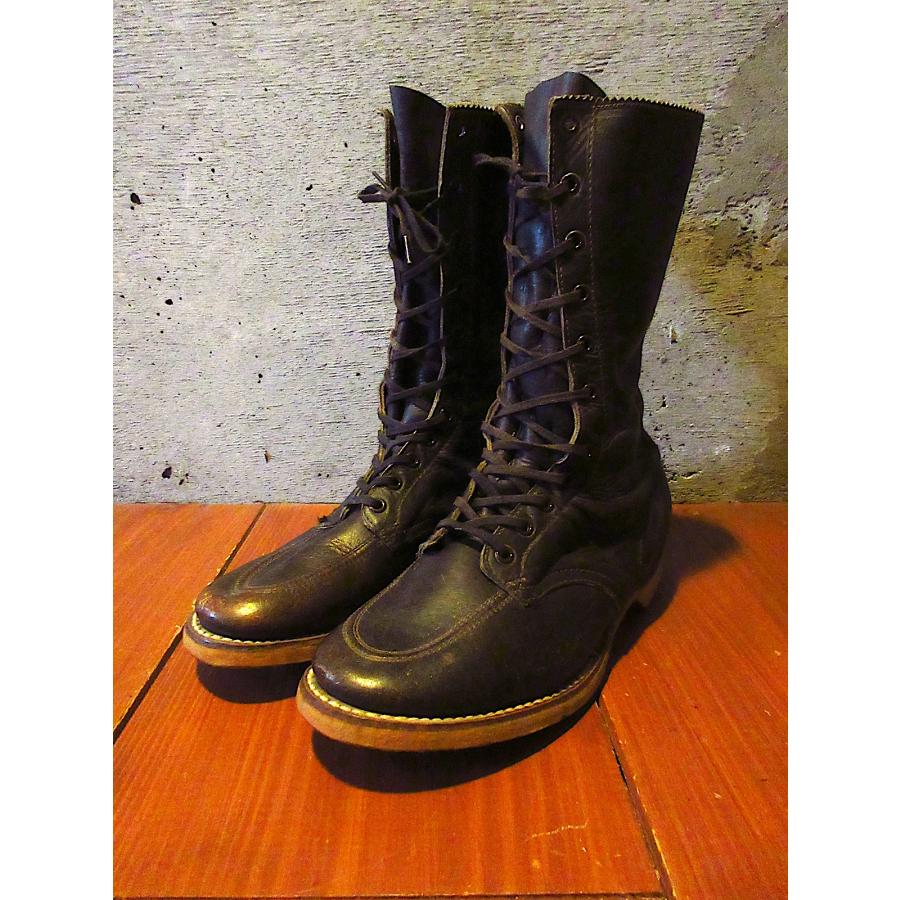 ビンテージ40's50's○DEADSTOCK Chippewaロガーブーツ焦げ茶○250816j4