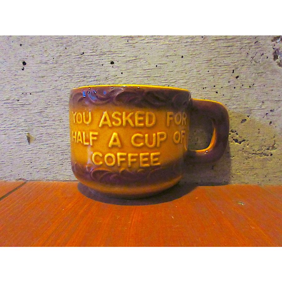 ビンテージ50's60's○ハーフコーヒーマグ○250929z4-tbwrコップ食器