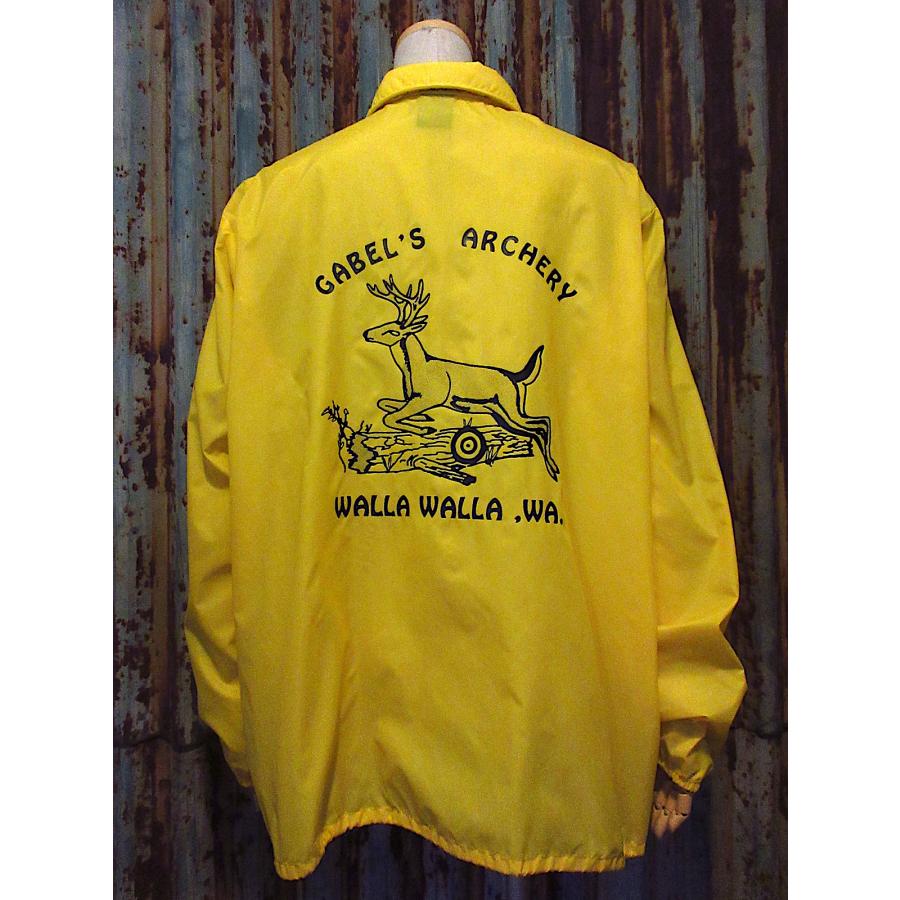 ビンテージ80's○HILTONナイロンコーチジャケット黄色size L○251007d2
