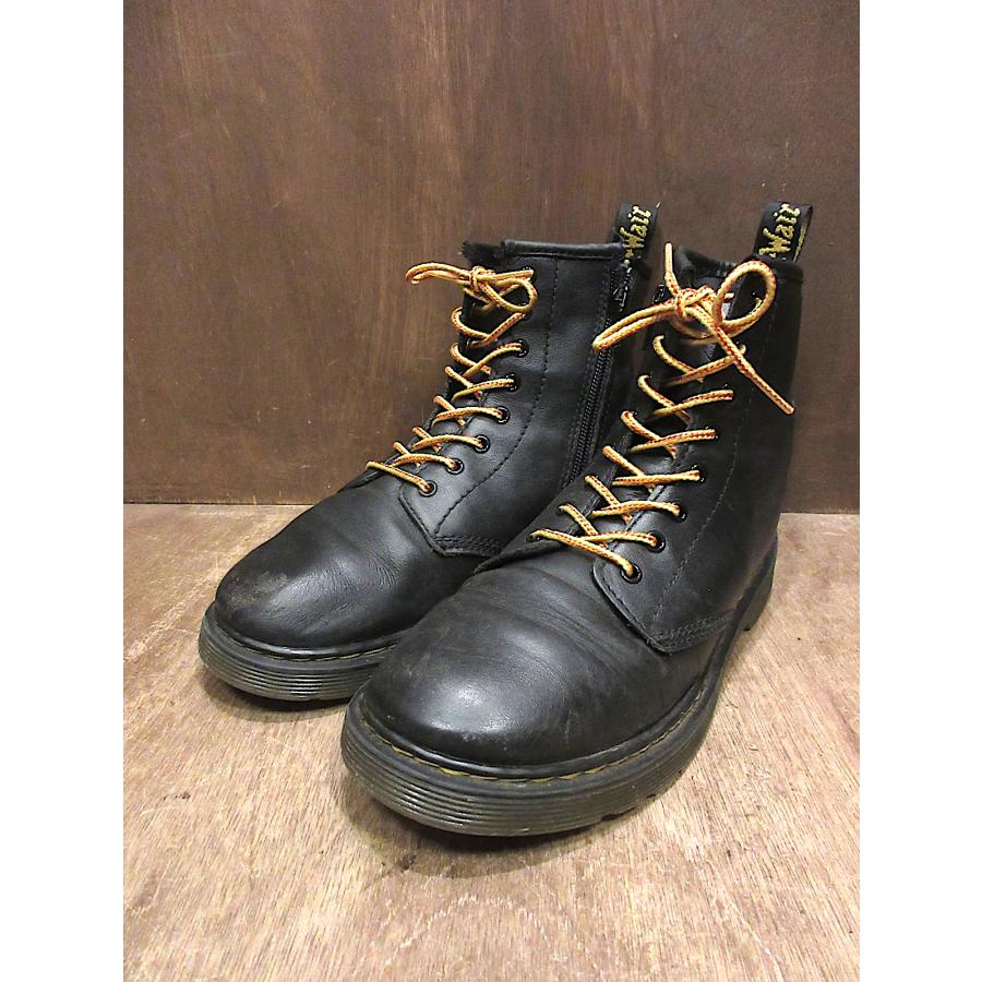 Dr.Martens○レディースサイドジップ8ホールブーツ黒size UK3  