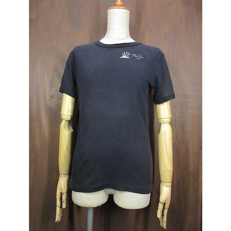 ビンテージ80's○NIKEレディースOTC Marathon 1980風車プリントTシャツ