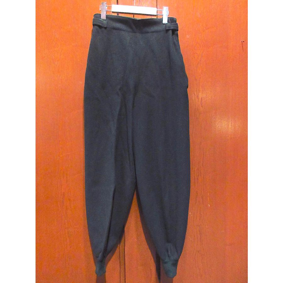 スペシャルビンテージ 30s〜40s ウールパンツ ビンテージ30's40's○レディースウールスキーパンツ緑実寸W67cm