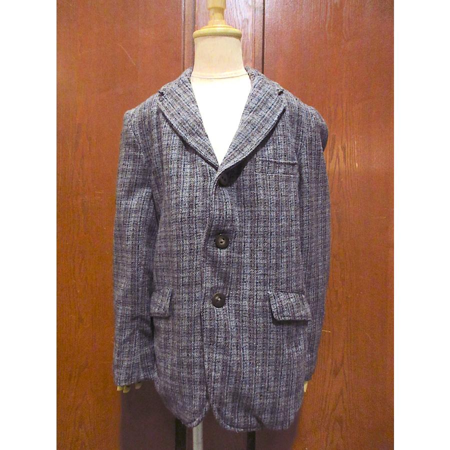 ビンテージ50's60's○PENNEY'Sキッズチェックウール3Bテーラード
