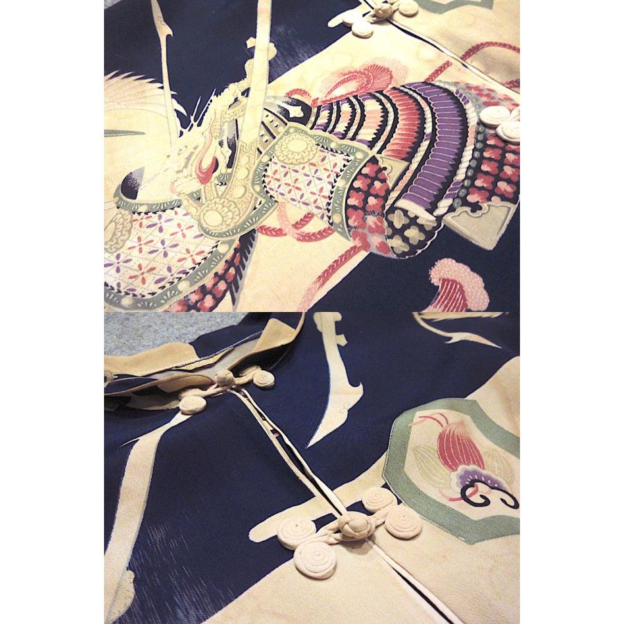 ビンテージ40's50's○オリエンタル総柄レーヨンチャイナシャツsize S