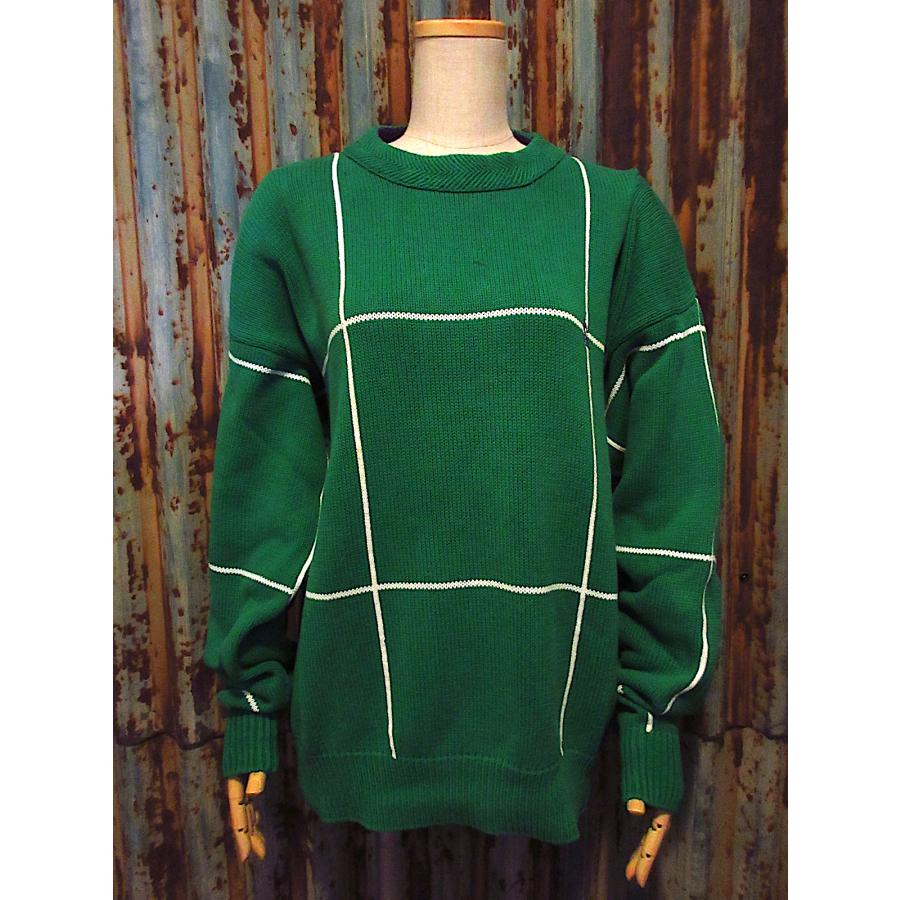 ビンテージ90's○nauticaコットンセーター緑size M○251202j5-m-swr