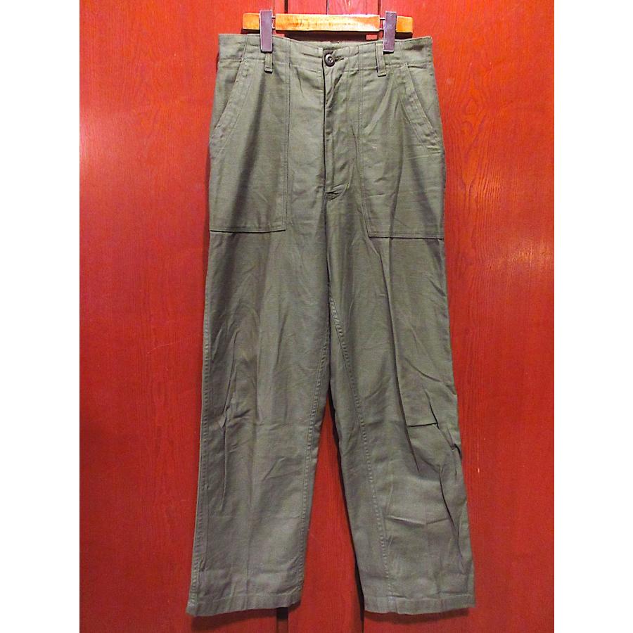 ビンテージ60's○U.S.ARMY DEADSTOCK?ジッパーフライコットンサテン