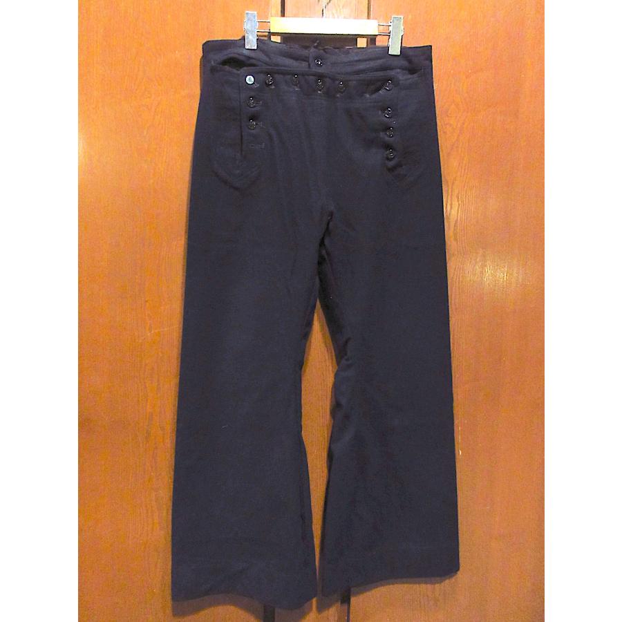 ビンテージ60's○U.S.NAVYウールセーラーパンツ紺実寸W87cm○251206m5
