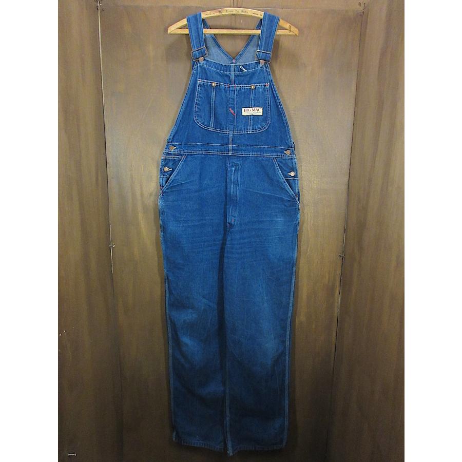 ビンテージ90's○BIG MACデニムオーバーオール実寸W93cm○251209n8-m
