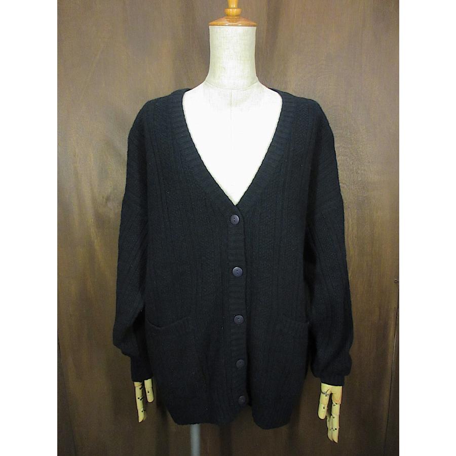 ビンテージ80's○nordstromレディースリブ編みウールニット