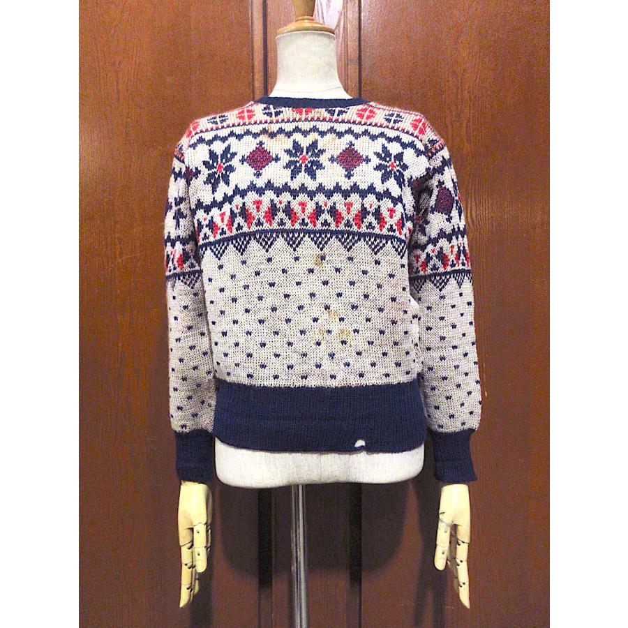 ビンテージ40's○Jantzenノルディックジャガードセーターsize 36