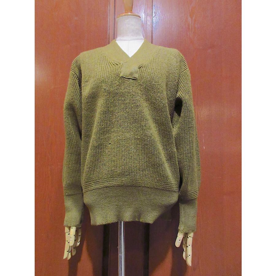 ビンテージ40's○USAAF A-1メカニックセーターオリーブグリーン
