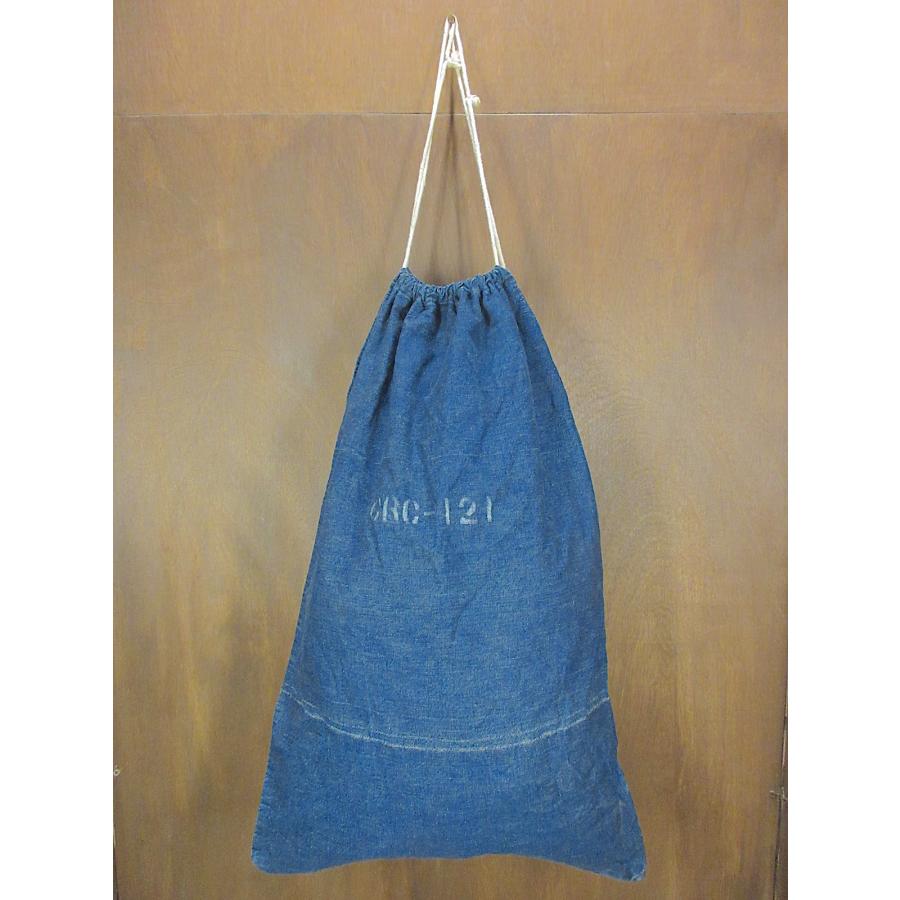 ビンテージ~60's○ステンシル入りデニムバラックバッグ○260109z5-bag